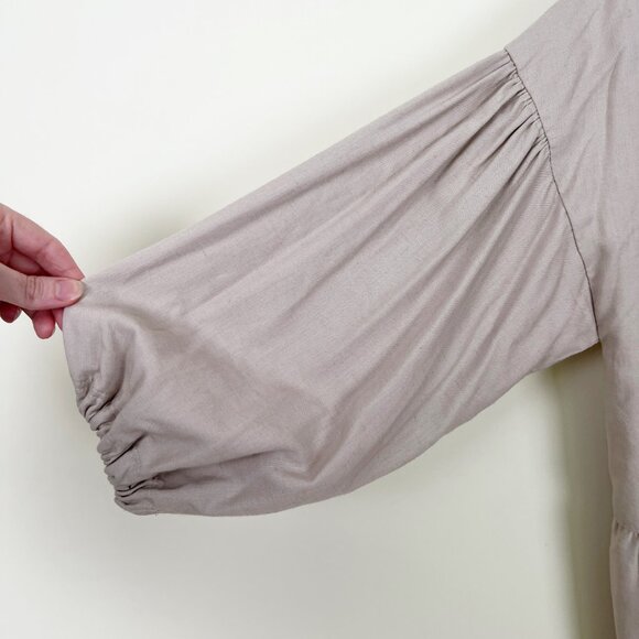 Vintage Handmade Whimsical Puff Sleeve Princess Pleated Fairycore Cottagecore - Picture 7 of 10